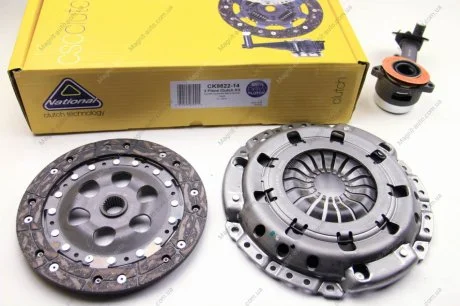 Комплект сцепления с выжимным Focus I /MONDEO/ Connect 1.8TDCi 02-13 (228mm23z) РАСПРОДАЖА NATIONAL CK9822-14