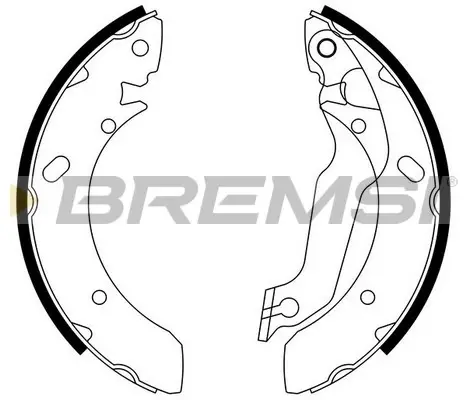 Гальмівні колодки зад. Hyundai Lantra 90-00/Coupe 96-02 (Mando) BREMSI GF0733 (фото 1)