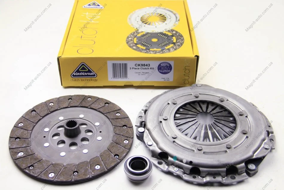 Комплект сцепления с выжимным 207/307/C3/C4/C5 II 1.6HDi (BE 4-5L) 04- (225mm) РАСПРОДАЖА! NATIONAL CK9843 (фото 1)
