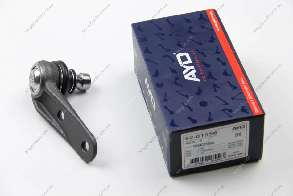 Опора шаровая прав (кон 19mm) AUDI 80, 90 B3 (893, 894, 8A2) (-91) AYD 92-01556 (фото 1)