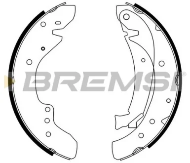Гальмівні колодки зад. Ducato/Boxer 94-02 (1.4t)(бараб.) BREMSI GF0175