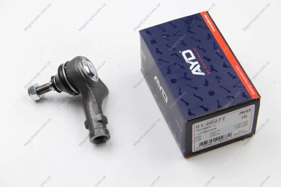 Наконечник кермовий лев (кін 12.6 L=75mm) FORD SCORPIO (-94), ESCORT (-02) AYD 91-00277 (фото 1)