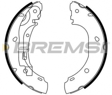 Тормозные колодки зад. Ducato/Boxer 02- (бараб.) BREMSI GF0186 (фото 1)