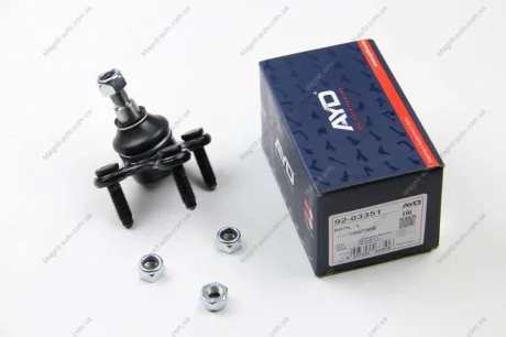 Опора кульова ліва (кон 15.4*20.2) VW TOURAN (03-), JETTA (04-), T-ROC (17-), PASSAT B7 (10-) AYD 92-03351