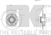 Гальмівний диск (Coated) з підшипником задній (249mmx9mm) Citroen C4 II, Ds4 Peugeot 308, 308 Sw 1.2-2.0D 09.07- NK 313738 (фото 2)