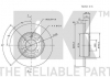 Диск гальмівний передній VW Caddy II/III/IV/Passat/Vento 1.4-2.0 88-04 NK 204728 (фото 3)