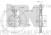 Диск гальмівний передній вентильований Citroen C4 PICASSO 2008-2014 NK 201938 (фото 1)