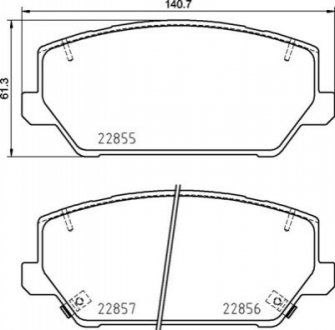 Klocki ham. i30 OPTIMA.. BREMBO P30102