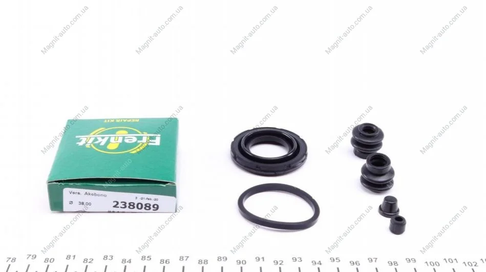Ремкомплект супорта заднього Nissan Leaf (10-) (d=38mm) (Akebono) Frenkit FRENKIT 238089 (фото 1)