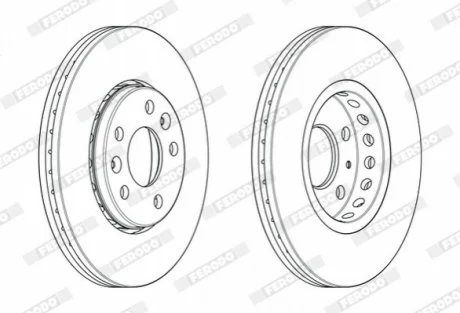 Диск гальмівний FERODO DDF2507C