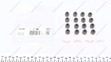 Сальники клапанів (к-кт) Toyota Avensis 2.0/2.2 D-4D 05-18 / Land Cruiser 200 4.5 D-4D 07- / Rav4 2. ELRING 274.340