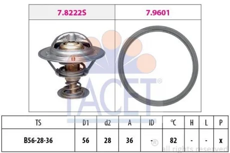 1 880 728 Термостат FACET 7.8728
