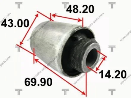 Сайлентблок рычага nissan (04-) fuga TENACITY AAMNI1049