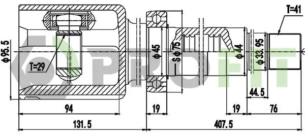 ШРУС PROFIT 2810-2058 (фото 1)