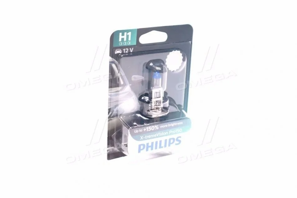 Автолампа H1 12V 55W X-tremeVision Pro150 PHILIPS 12258XVPB1 (фото 1)