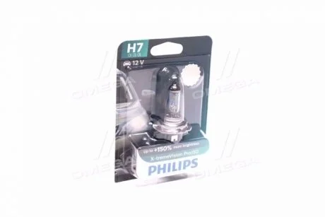 Лампа накаливания H7 X-tremeVision Pro150 +150 12V 55W PX26d (пр-во Philips) PHILIPS 12972XVPB1