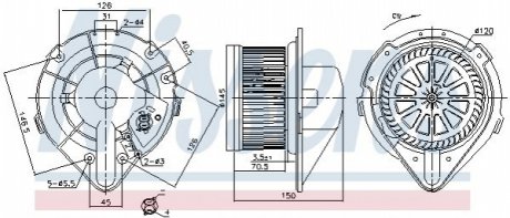 Вентилятор салона NISSENS 87798