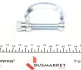Хомут глушника, CITROEN Jumpy, 1.9D/TD, 96-06 / PEUGEOT Expert, 1.9 D/TD, 96-06 / RENAULT Kangoo AUTOTECHTEILE 512 1218 (фото 3)