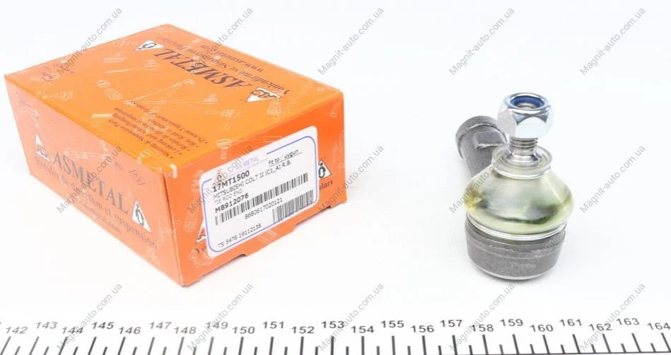 Накінечник кермової тяги Mitsubishi Lancer III-VIII/Volvo S40/V40 84-15 ASMETAL 17MT1500 (фото 1)
