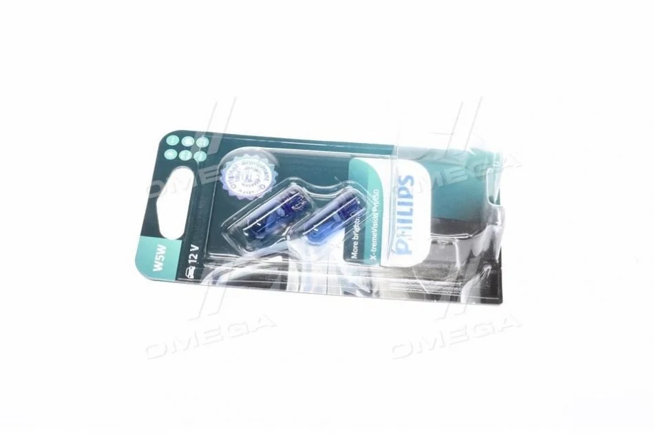 Автолампа Philips X-tremeVision Pro150 W5W W2,1x9,5d 5 W синяя PHILIPS 12961XVPB2 (фото 1)