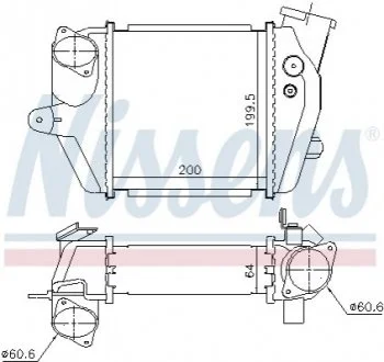 Радиатор наддува NISSENS 96032