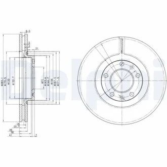 Тормозной диск Delphi BG3682