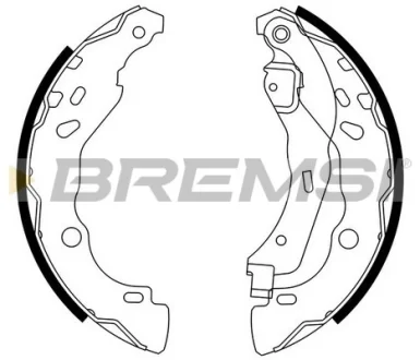 Колодки тормозные задние Dacia Logan 04-/Nissan Micra IV 10- BREMSI GF0409