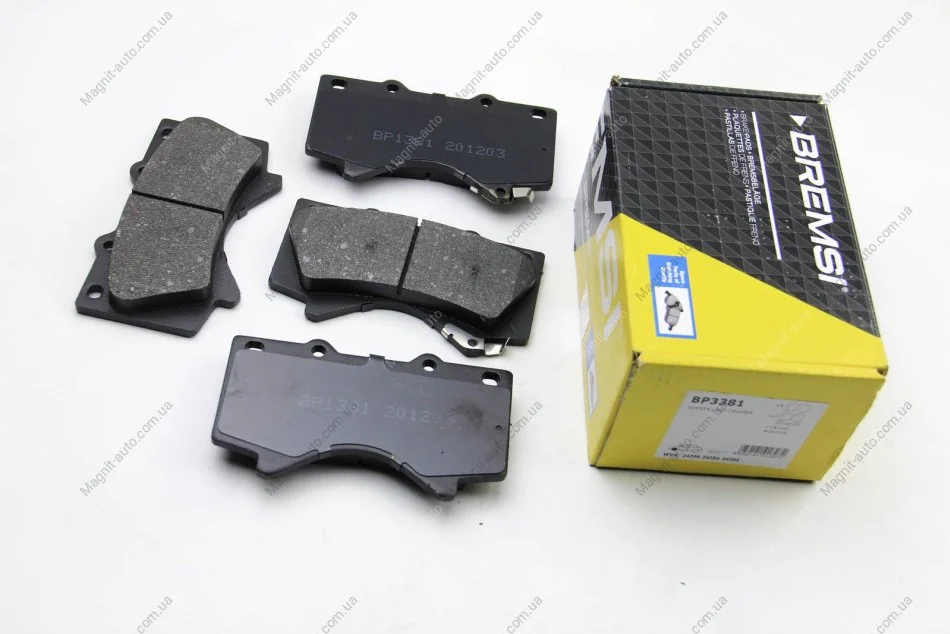 Тормозные колодки пер. Toyota Land Cruiser 08- (advics) BREMSI BP3381 (фото 1)
