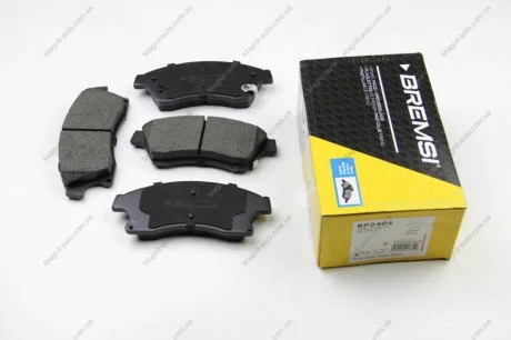 Гальмівні колодки пер. Aveo 11-/Astra J 09- (Bosch) BREMSI BP3404