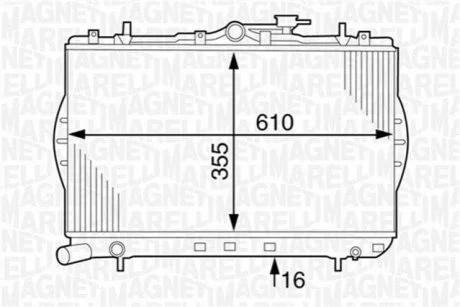 Водяной насос (произ-во Magneti Marelli кор.. WPQ1072) MAGNETI MARELLI 352316171072