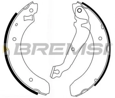 Колодки тормозные задние Ford Siera 82-93 (TRW) BREMSI GF0215