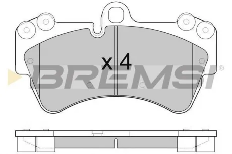 Тормозные колодки перед Audi Q7/Touareg/Cayenne BREMSI BP3099