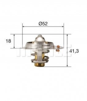 Термостат системи охолодження двигуна MAHLE / KNECHT TX 85 82
