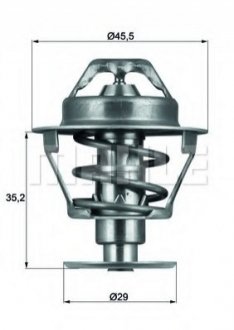 Термостат системи охолодження двигуна MAHLE / KNECHT TX 81 89 D