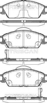 Колодки гальмівні для дискових гальм TRISCAN 8110 43023