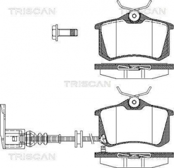 Колодки гальмівні для дискових гальм TRISCAN 8110 29036
