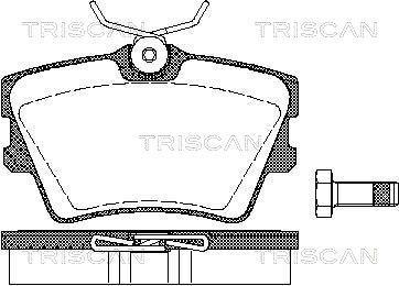Колодки гальмівні для дискових гальм TRISCAN 8110 29014