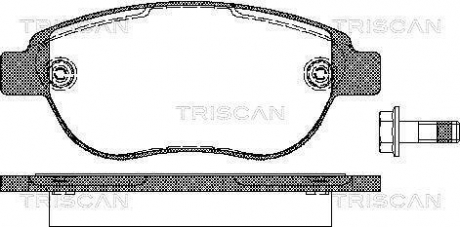 Колодки гальмівні для дискових гальм TRISCAN 8110 28022