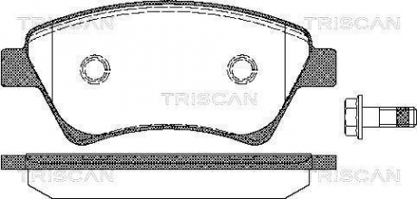 Колодки гальмівні для дискових гальм TRISCAN 8110 25020