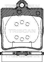 Колодки гальмівні для дискових гальм TRISCAN 8110 23018