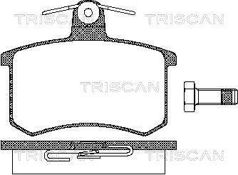 Колодки гальмівні для дискових гальм TRISCAN 8110 10116