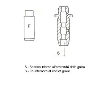 Напрямна клапана EX NISSAN CD17/CD20 48X7X11.03 (вироб-во) Metelli 01-2583