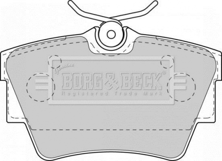 - Гальмівні колодки до дисків BORG & BECK BBP1813 (фото 1)