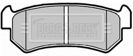 - Гальмівні колодки до дисків BORG & BECK BBP2146 (фото 1)