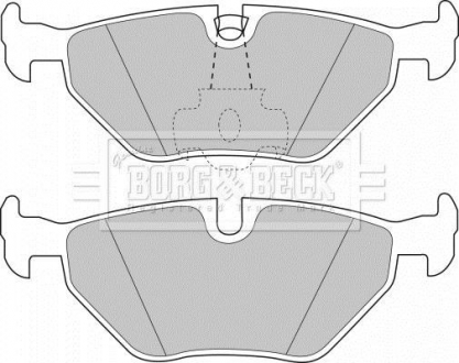 - Гальмівні колодки до дисків BORG & BECK BBP1591