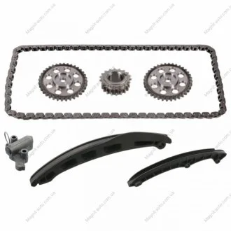 Ланцюг приводу ГРМ (к-кт) FABIA II/POLO 1.4-1.6 02-22 (з шестернями) FEBI BILSTEIN ="171593"