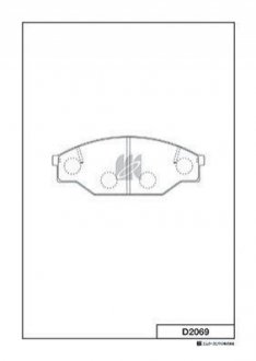 Колодки дискового тормоза KASHIYAMA D2069