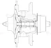 Турбокомпресор б/корп. (картридж) Ford Transit (06-) 2.4D (тип GT2052V) Luzar LUZAR LAT 5020 (фото 3)
