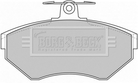 - Гальмівні колодки до дисків BORG & BECK BBP1620 (фото 1)