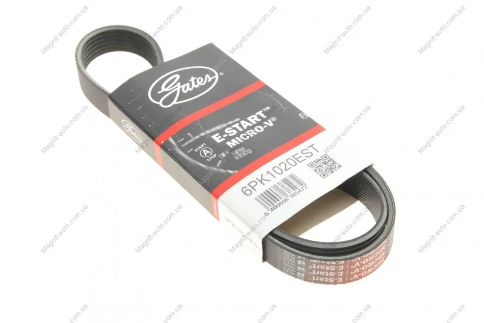 Поліклиновий ремінь Micro-V (Ви-во) Gates 6PK1020EST (фото 1)